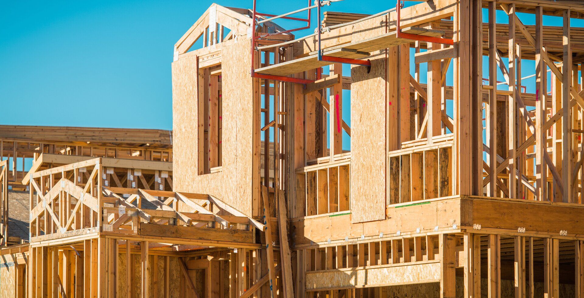 Chantier de charpente bois – construction neuve résidentielle, LFC Construction Lac-Beauport
